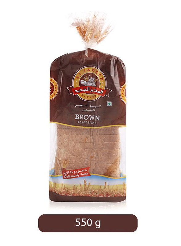 

Al Jadeed Brown Sliced Bread, Large, 550g