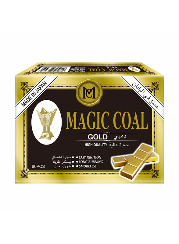 

Magic Coal Gold Coal, 60 Piece, Gold