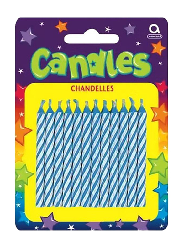 

Amscan Birthday Party Candle Set, 24 Pieces, Blue