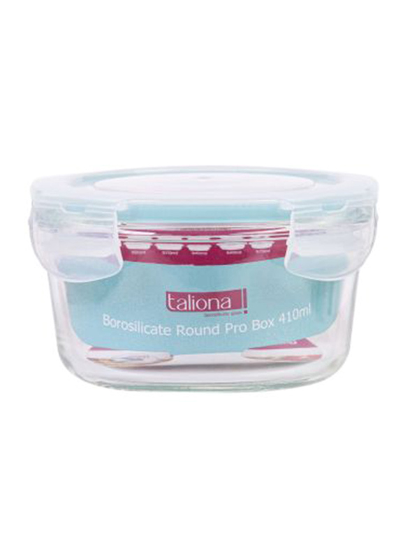 

Taliona Borosilicate Pro Round Glass Food Storage Container, 410ml, Clear