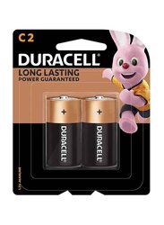 Duracell Type C Battery, 2 Pieces, Bronze/Black