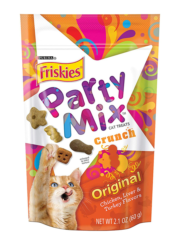 

Purina Friskies Party Mix Original Crunch Dry Cat Food, 60 grams