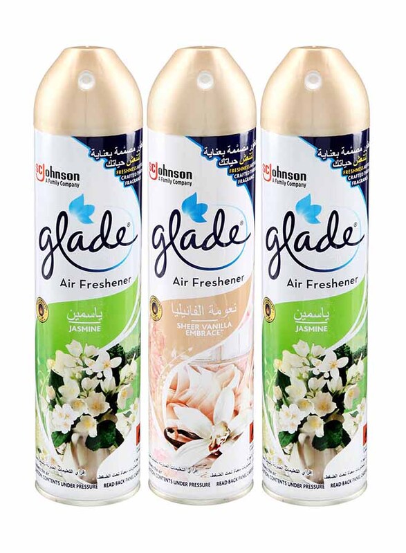 

Glade Airfresh Jasmine and Vanilla, 3 x 300ml