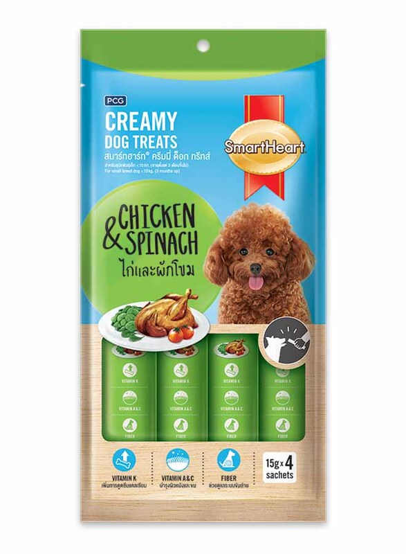 

Smart Heart Creamy Chicken & Heart Dog Dry Food, 4 x 15g