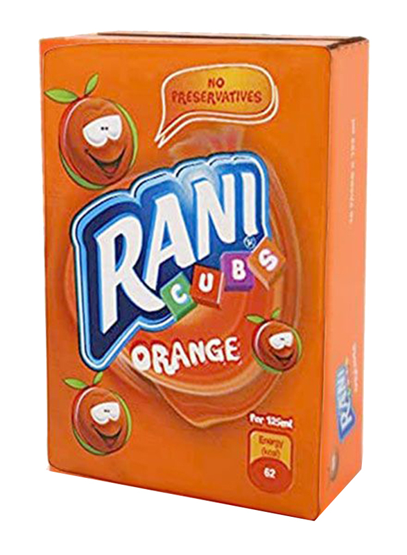

Rani Tetra Orange No Sugar Added Fruit Juice, 18 x 125ml