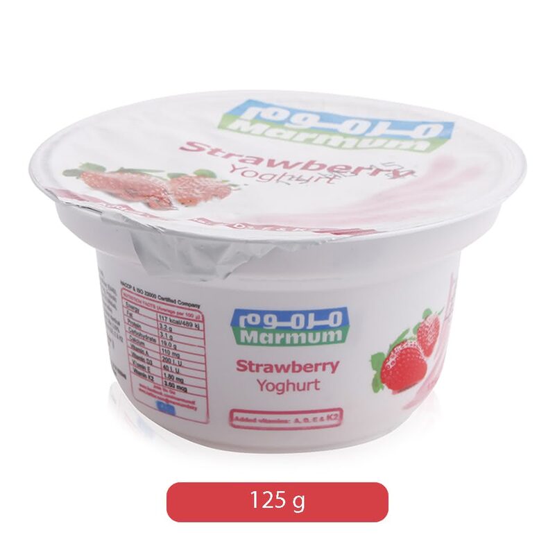 

Marmum Strawberry Flavored Yoghurt, 125 g