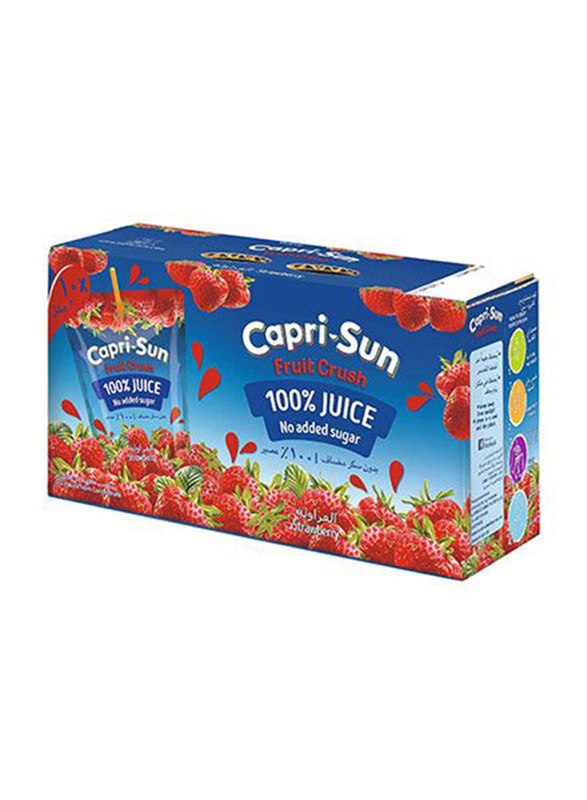 

Capri Sun No Sugar Added Strawberry Juice, 10 x 200ml