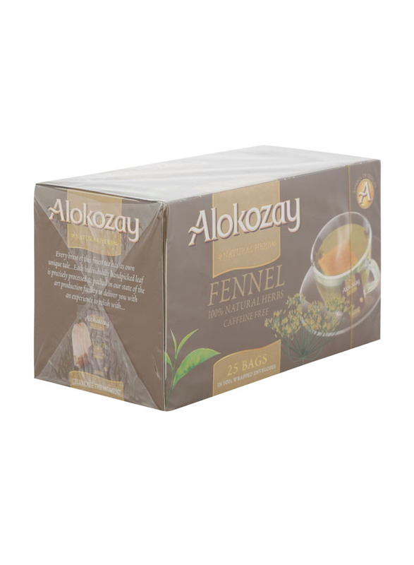 Alokozay Heat Seal Sachets Fennel Tea Bags, 25 Tea Bags x 2g