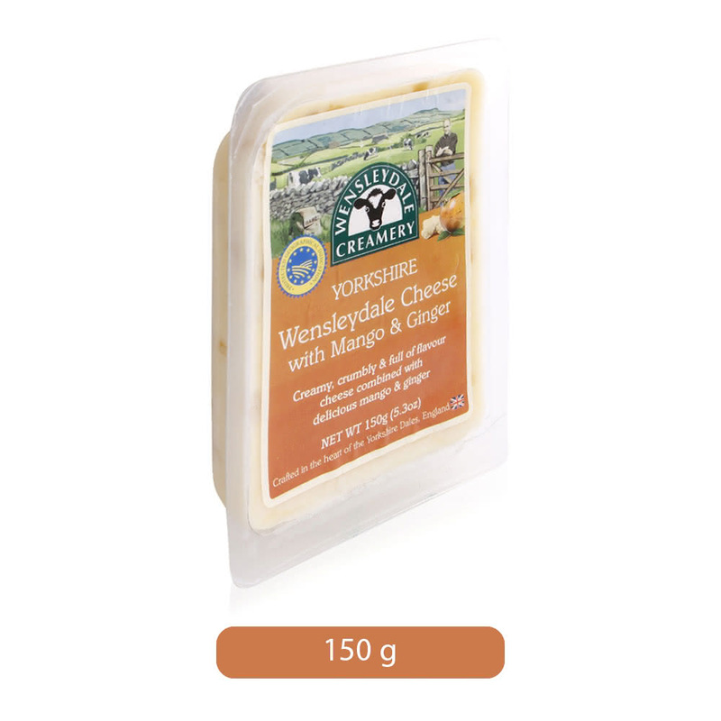 

Wensleydale Creamery Yorkshire Wensleydale with Mango & Ginger Cheese, 150 g