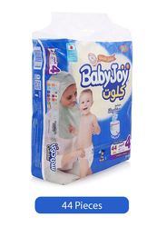 Baby Joy Compressed Diamond Pad Diapers, Size 4, Large, 14-25 kg, 44 Count