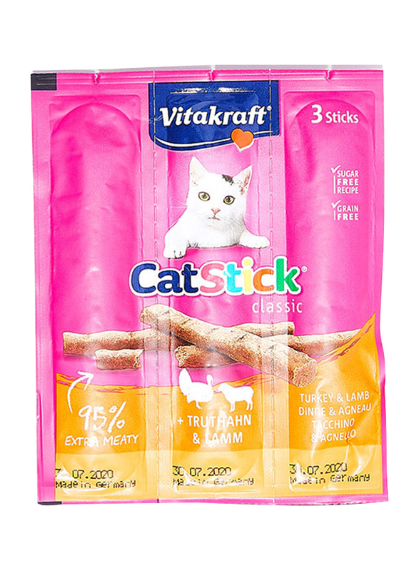 

Vitakraft Cat Stick Mini Turkey and Lamb, 3 Pieces