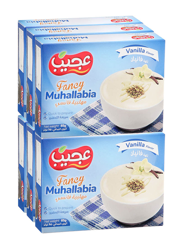 

Ajeeb Fancy Vanilla Muhallabia, 6 Piece x 85g