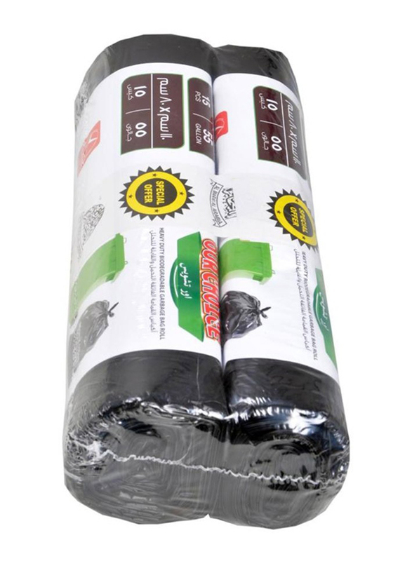 Our Choice Heavy Duty Biodegradable Garbage Bags, 105 x 125cm x 2 Pieces, 20 Bags x 15 Gallons
