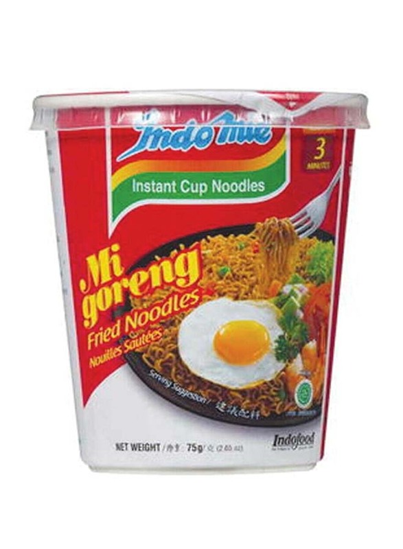 

Indomie Mi Goreng Instant Cup Fried Noodles, 12 x 75g