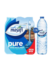 Masafi Natural Mineral Water Bottle - 6 x 1.5 Ltr