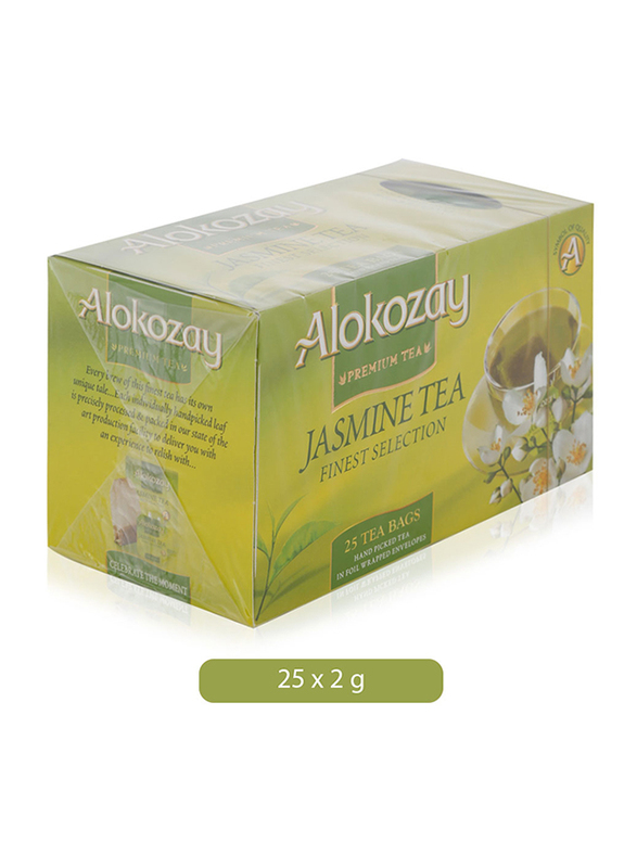 Alokozay Premium Jasmine Green Tea, 25 Tea Bags x 2g