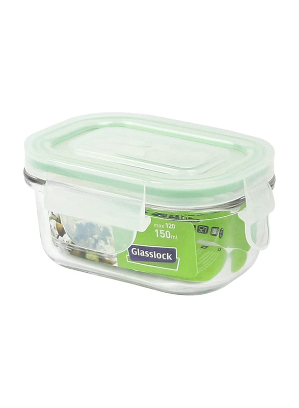 

Glasslock Rectangular Glass Lunch Box, 150ml, Clear