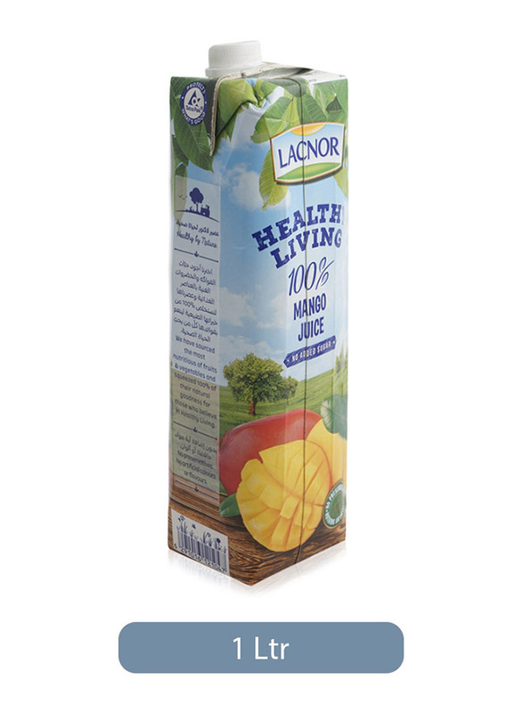 Lacnor Healthy Living Mango Juice Drink, 1 Liter