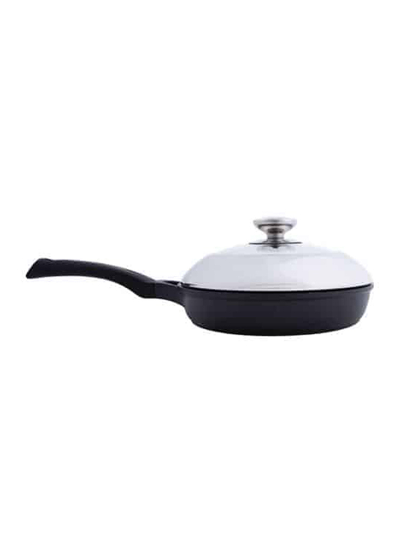 

Arshia 24cm Round Frying Pan, Black/Silver