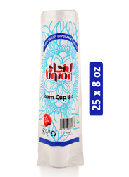 Union Disposable Foam Cup, 25 Pieces, 8 oz, White