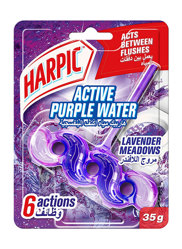 

Harpic Active Purple Water Lavender Meadows Toilet Cleaner Freshener, 35g