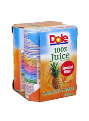 Dole Pineapple&Orange Juice - 4 x 250ml