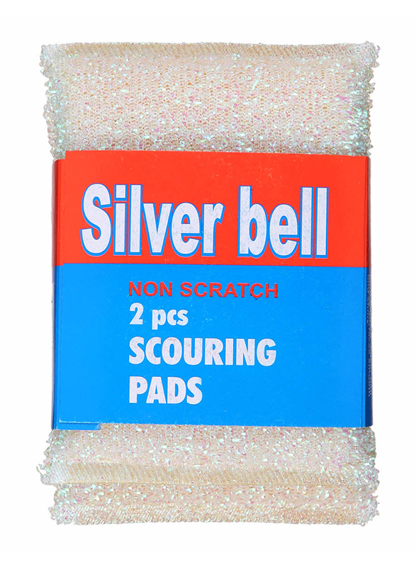 

Silver Bell Stainless Steel Scouring Pad, 2 Piece