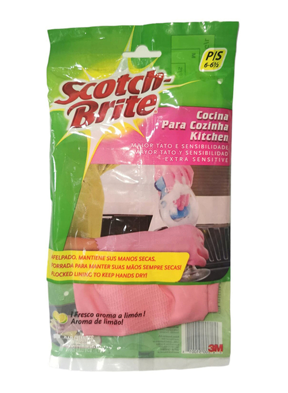 

3M Scotch-Brite Delicate Duty Household Gloves - Pink - Small