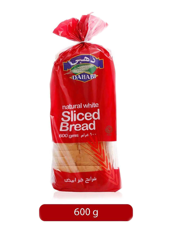 Dahabi Natural White Sliced Bread, 600g