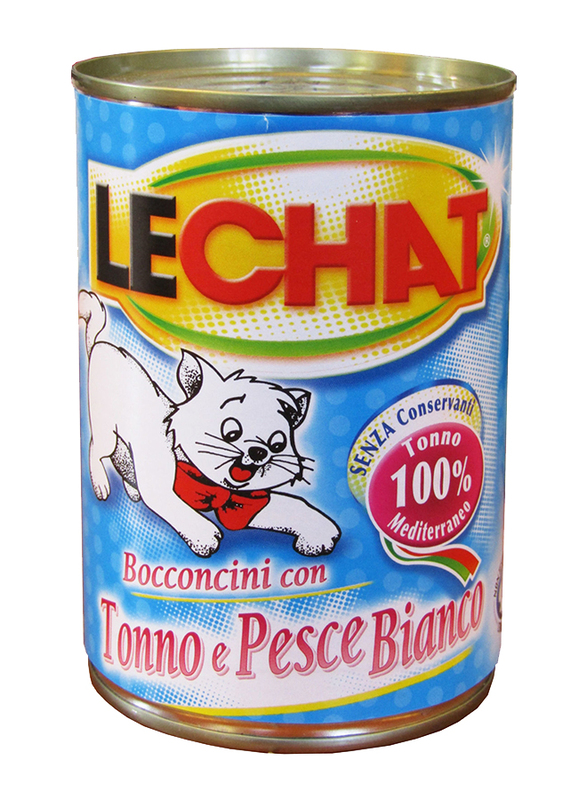

LeChat Tuna and Ocean Fish Chunks Wet Cat Food, 400 grams