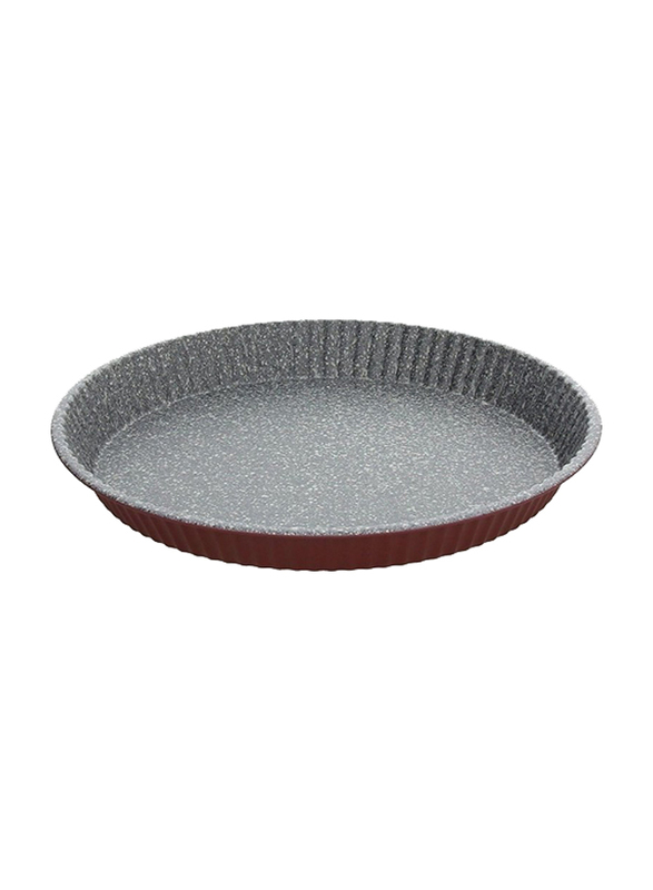 

Tognana 26cm Round Porcellane Tart Mold Cake Pan, Grey/Red