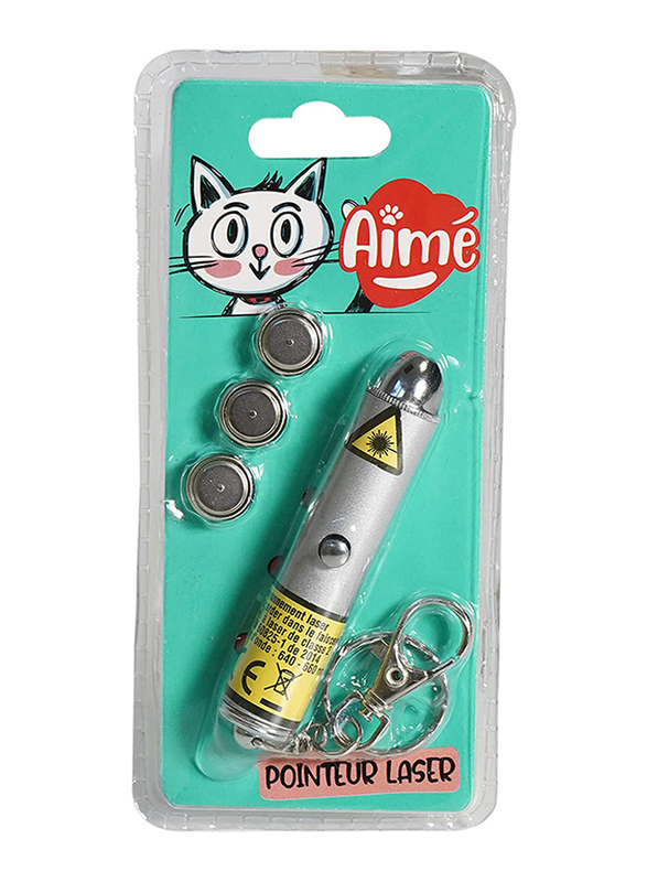 

Agrobiothers Aime Pointer Laser Toy Game for Cat, Silver