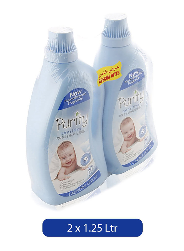 

Nature Organics Purity Sensitive Laundry Liquid, 2 Bottles x 1.25 Liter