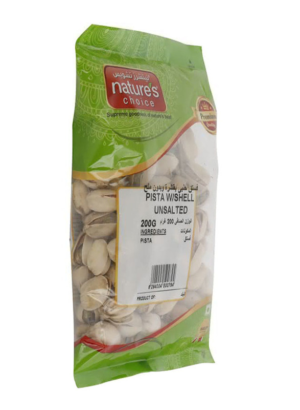 Nature's Choice Unsalted Pistachios with Shell, 1 Piece x 200g