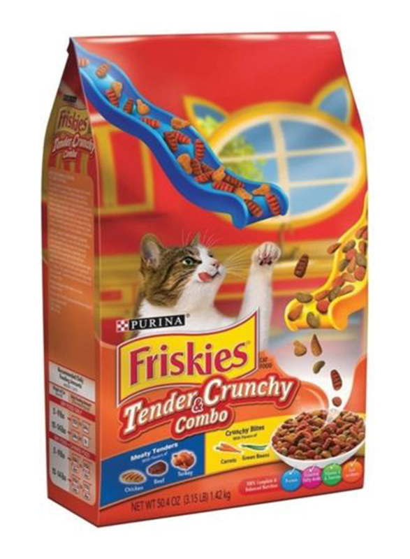 

Purina Friskies Grillers Blend Tender & Crunchy Dry Cat Food, 1.42 Kg