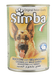 Simba Chunks with Wild Game Wet Dog Food, 415 grams