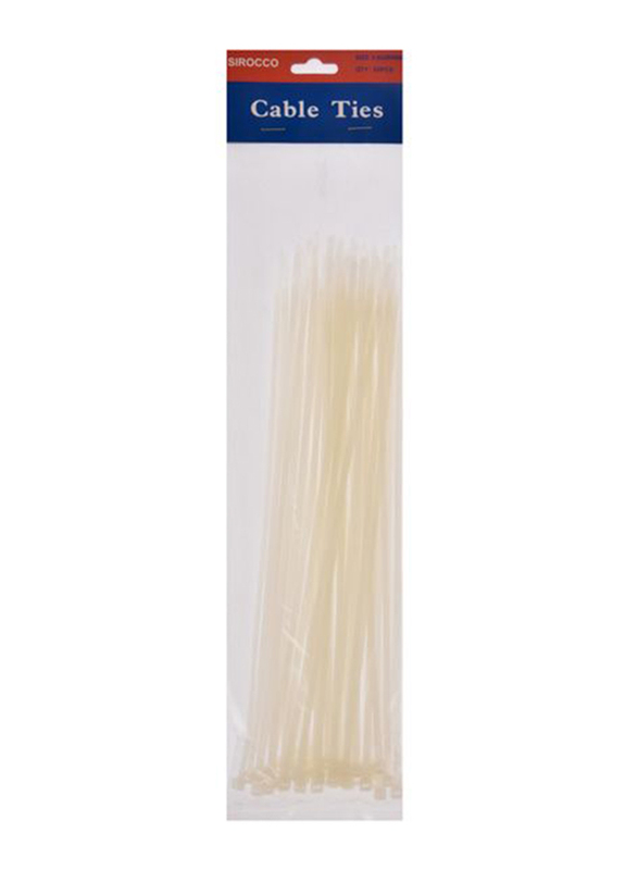 

Sirocco 50- Piece Cable Ties, White