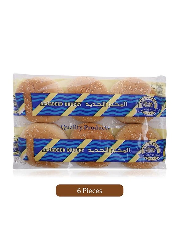 

Al Jadeed Hamburger Seeded Bun, 6 Pieces