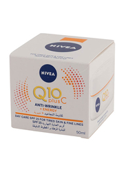 Nivea Q10 Plus Anti Wrinkle & Energy Day Cream, SPF 15+, 12 x 50ml