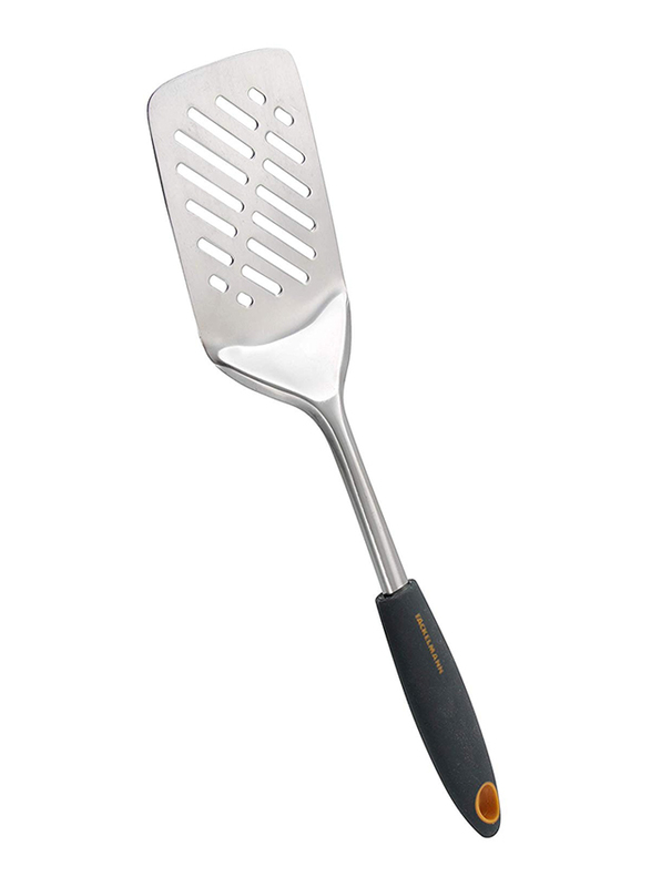 

Fackelmann Stainless Steel Soft Grip Slotted Turner, Silver/Black