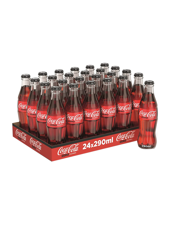 

Coca Cola Zero Calories Soft Drink, 24 Bottles x 290ml