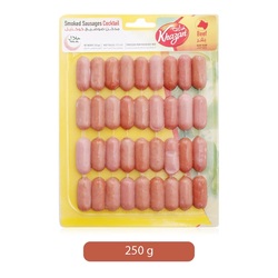 Khazan Smoked Beef Cocktail Sausages, 250 g