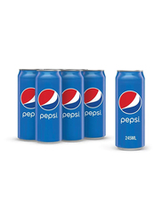 Pepsi, Carbonated Soft Drink, Cans - 6 x 245ml