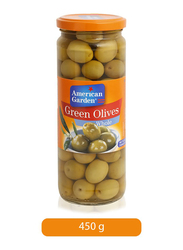 American Garden Green Olives Whole, 450g