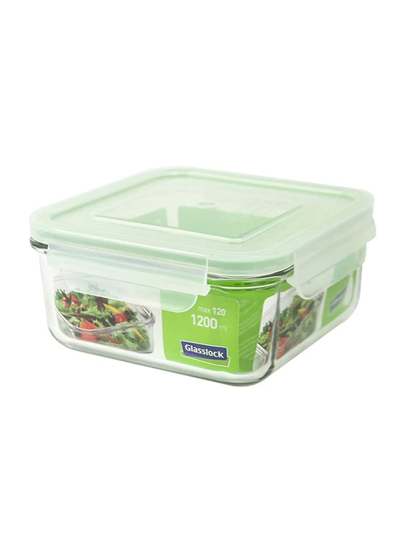 

Glasslock Square Glass Container, 1200ml, Clear