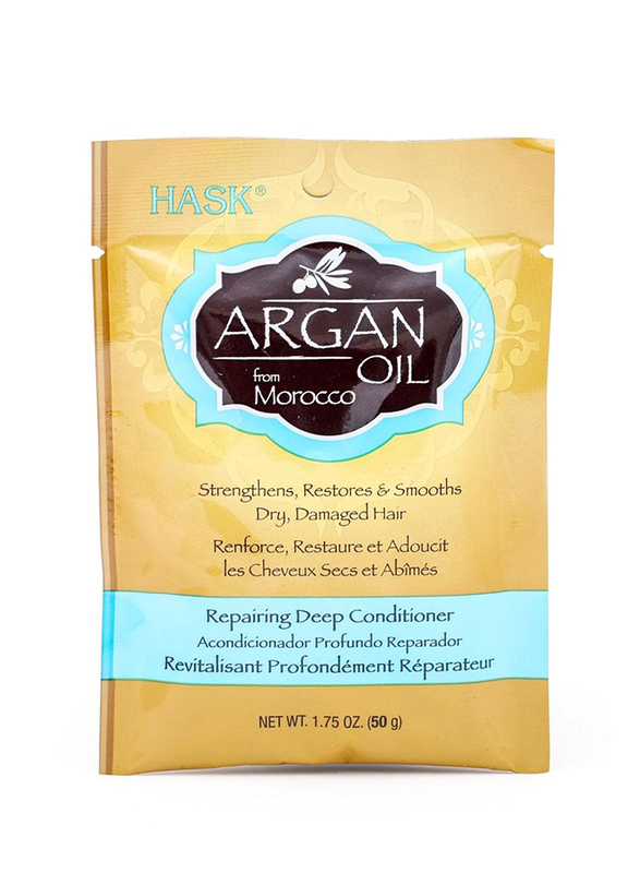 

Hask Argan Oil Intense Deep Conditioner for Damaged Hair, 50gm