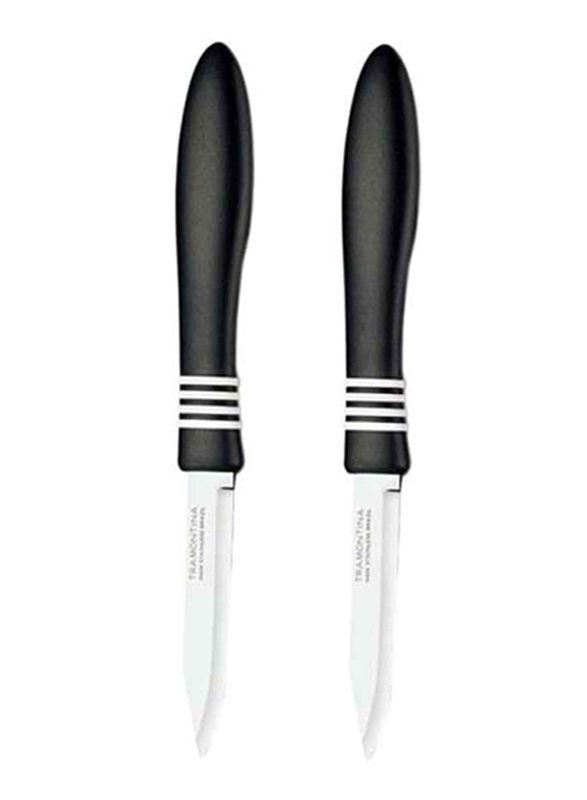 

Tramontina 2-Piece Stainless Steel Cor and Cor Steak Knife Set, Black