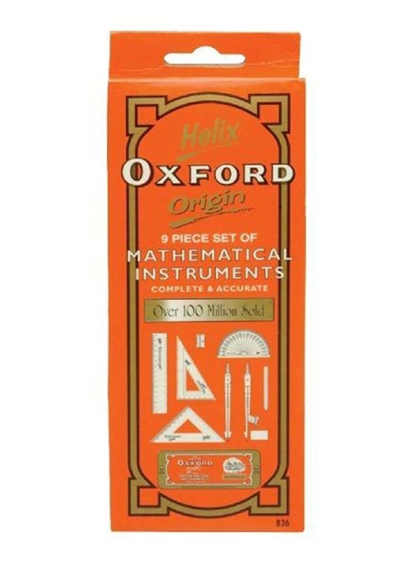 

Helix 9-Pieces Oxford Origin Math Set, Multicolour