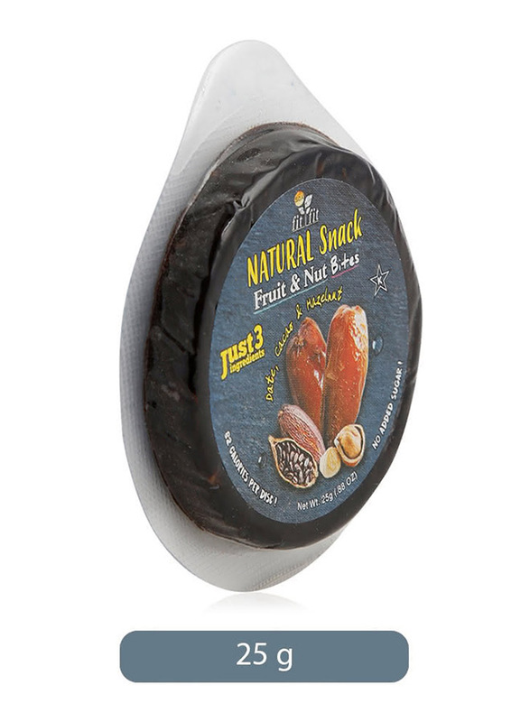 

Fit Fit Date, Cacao & Hazelnut Bites Natural Snack, 25g