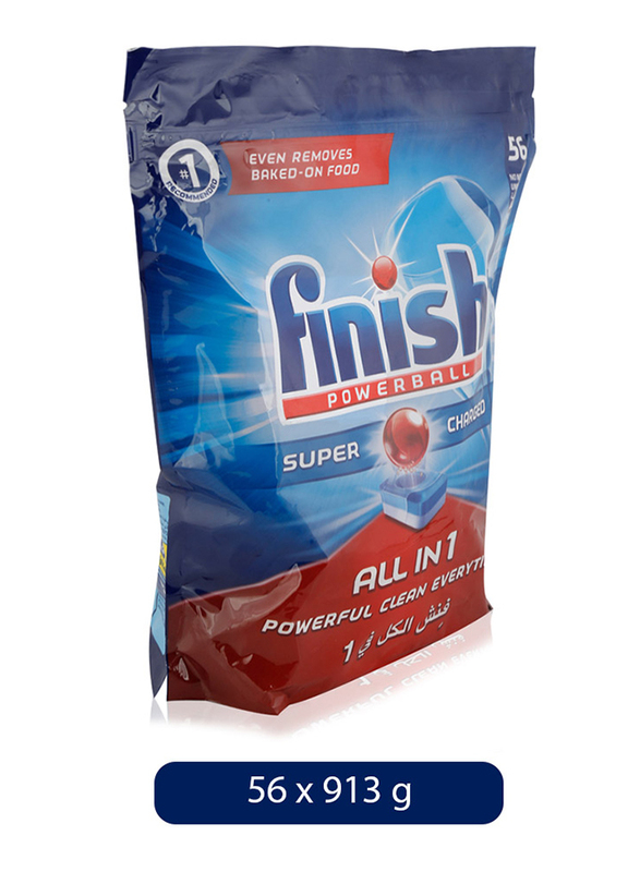 

Finish All in 1 Original Dishwasher Detergent Tablets, 56 Tablets, 913g